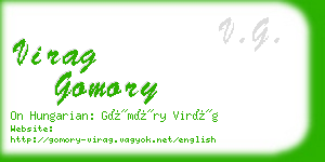 virag gomory business card